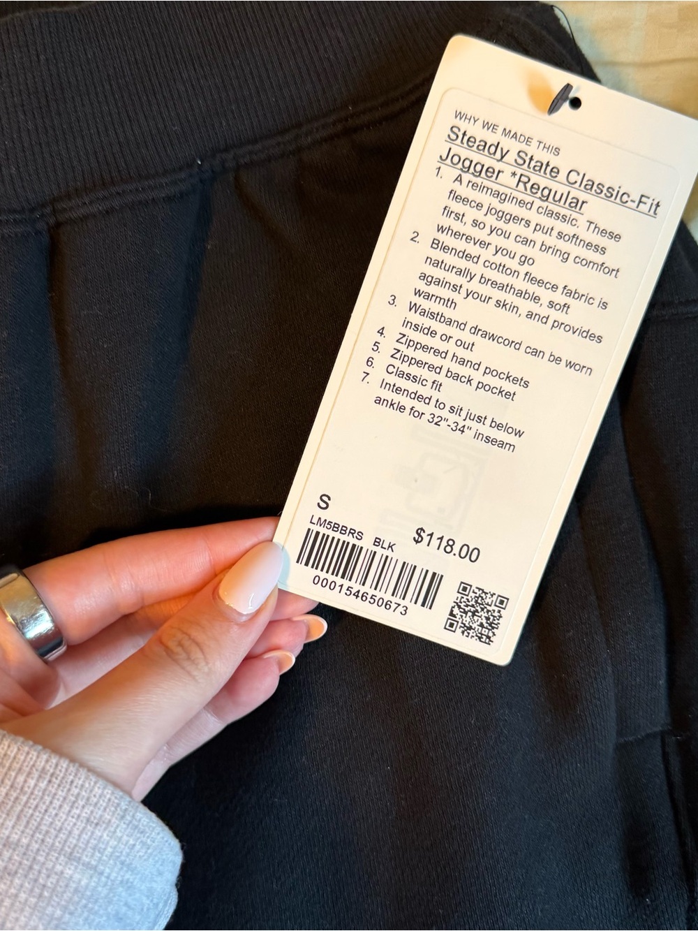 lululemon athletica Black Steady State Classic-Fit Jogger